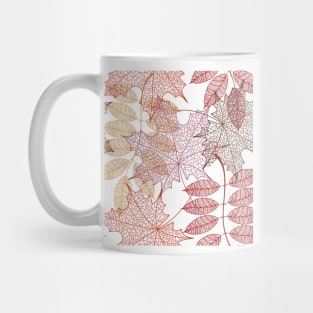 Purple Leaves Pattern Mug